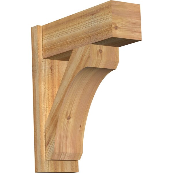 Ekena Millwork Legacy Block Rough Sawn Outlooker, Western Red Cedar, 8"W x 22"D x 26"H OUT08X22X26LEC05RWR - main